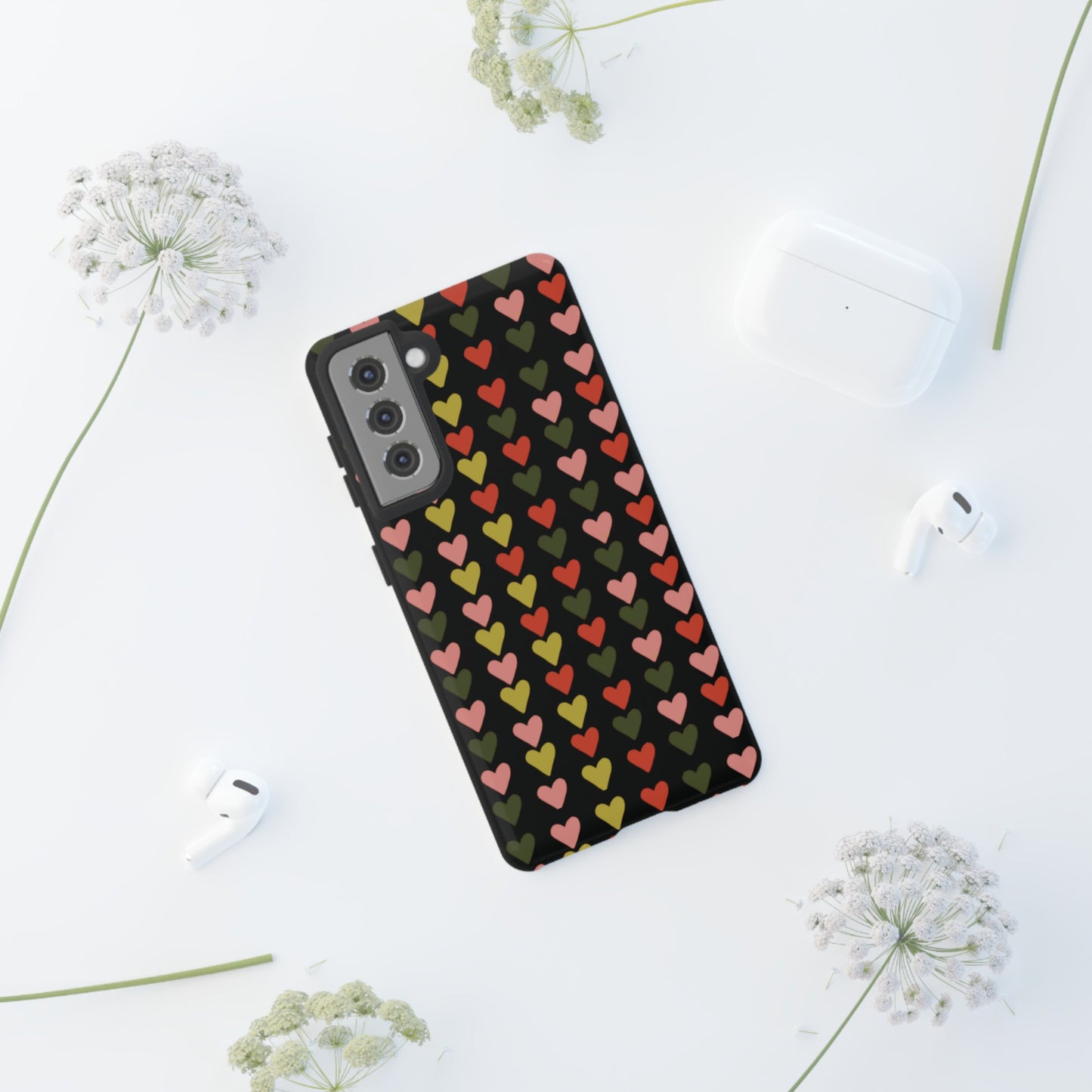 All You Need is ❤️ on Black | Tough Phone Case