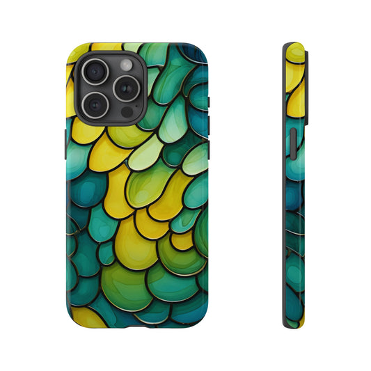 Yellow Blues Abstract Tough Phone Case