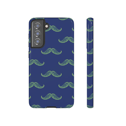 Blue 'Stache Tough Phone Case