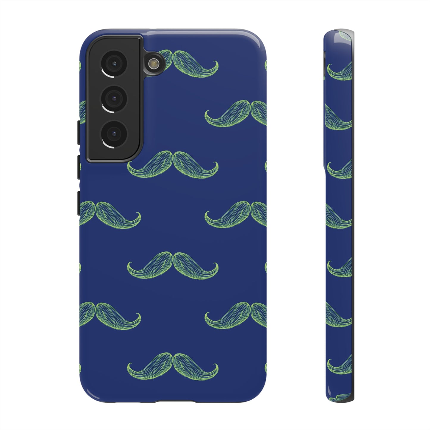 Blue 'Stache Tough Phone Case