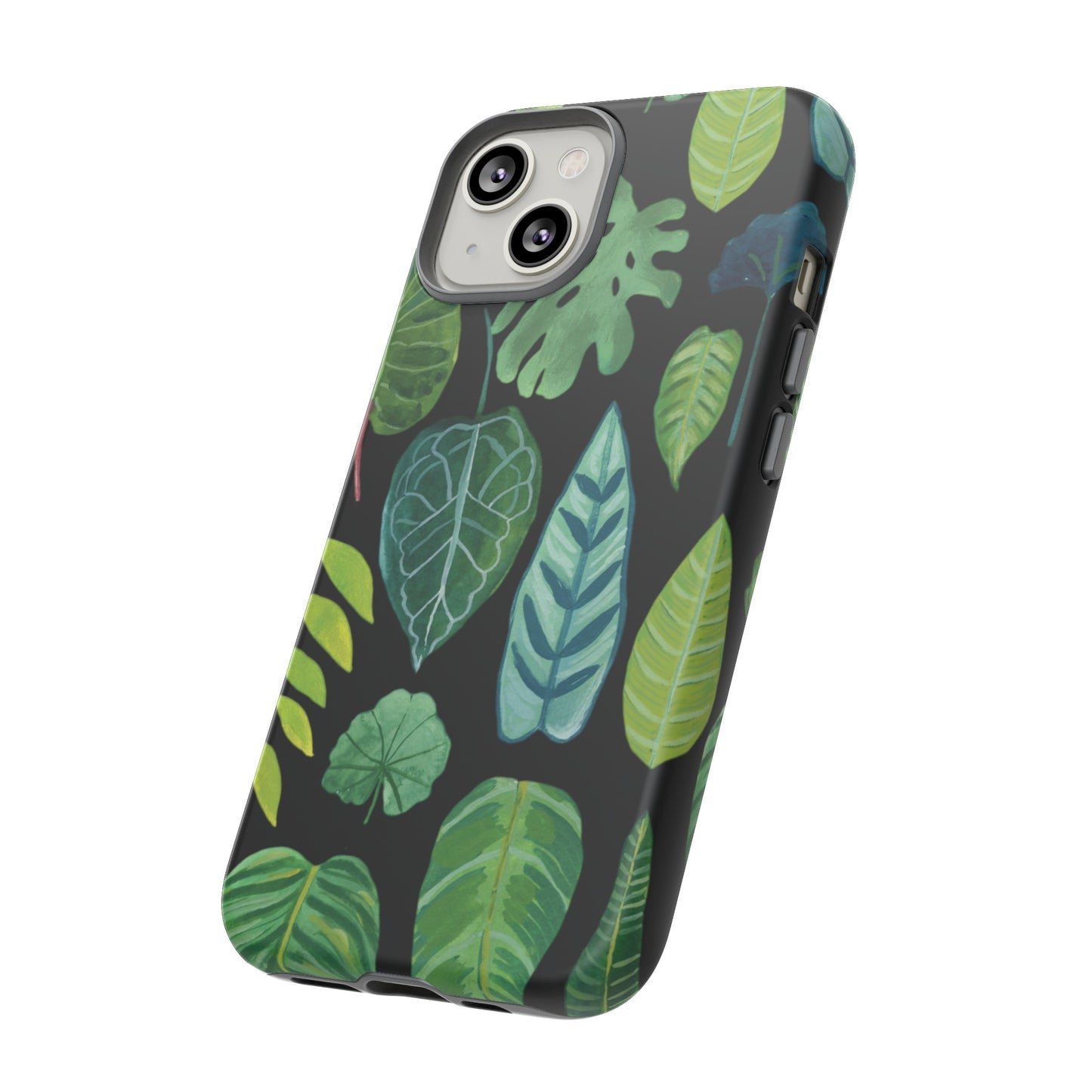 Leaves on Black | Tough Phone Case