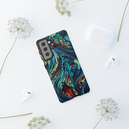 Abstract Blues Tough Phone Case