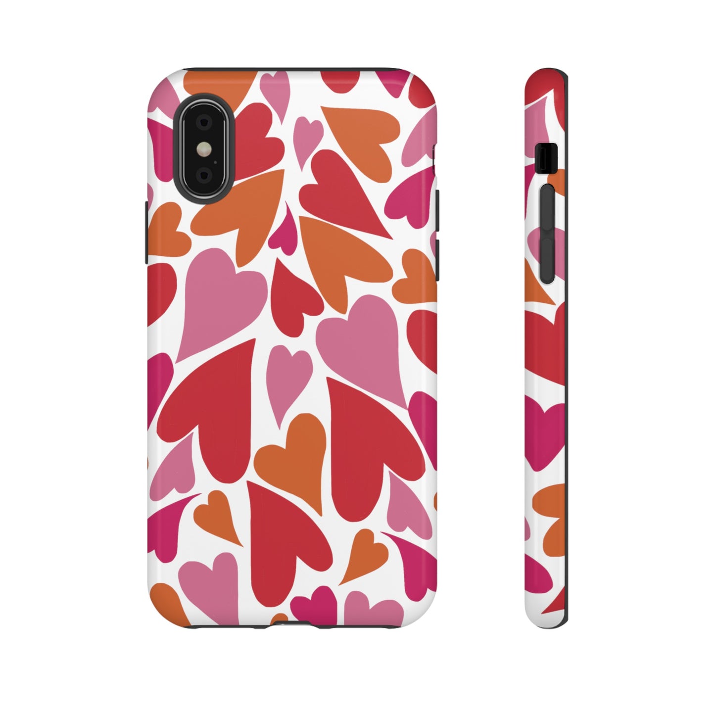 Heart Charmer on White | Tough Phone Case