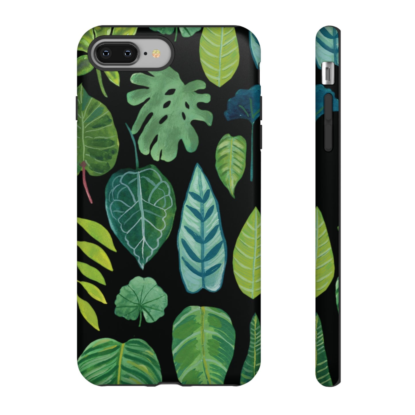 Leaves on Black | Tough Phone Case