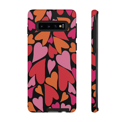 Heart Charmer on Black | Tough Phone Case