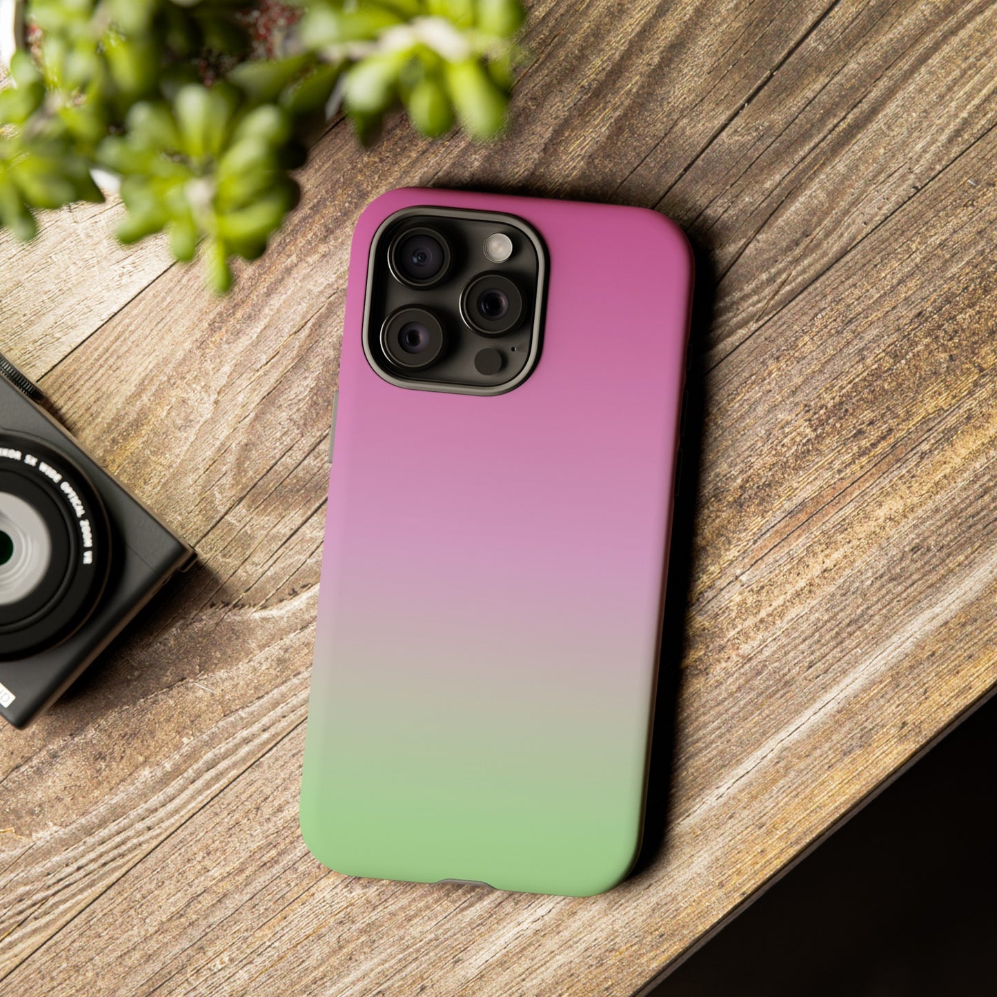 Pink to Green | Tough Phone Case