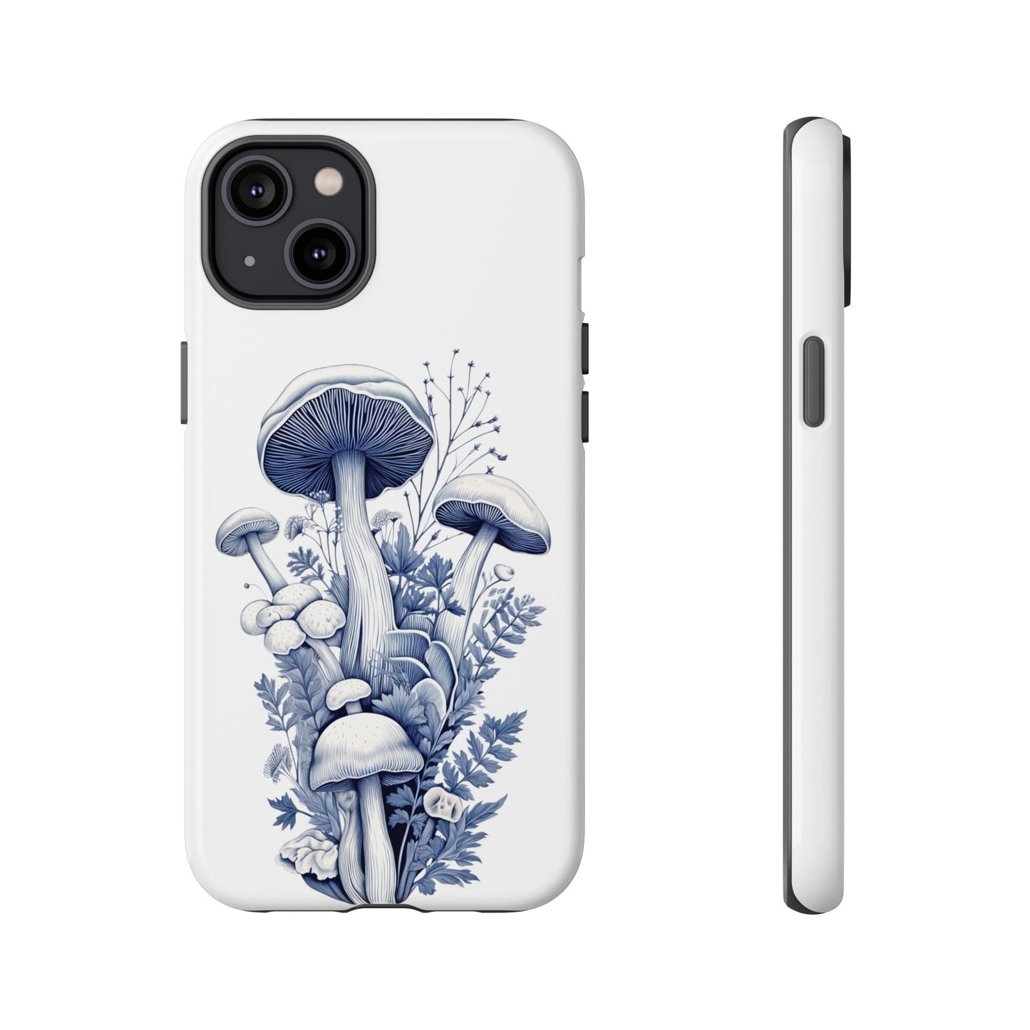 Blue Mushrooms | Tough Phone Case