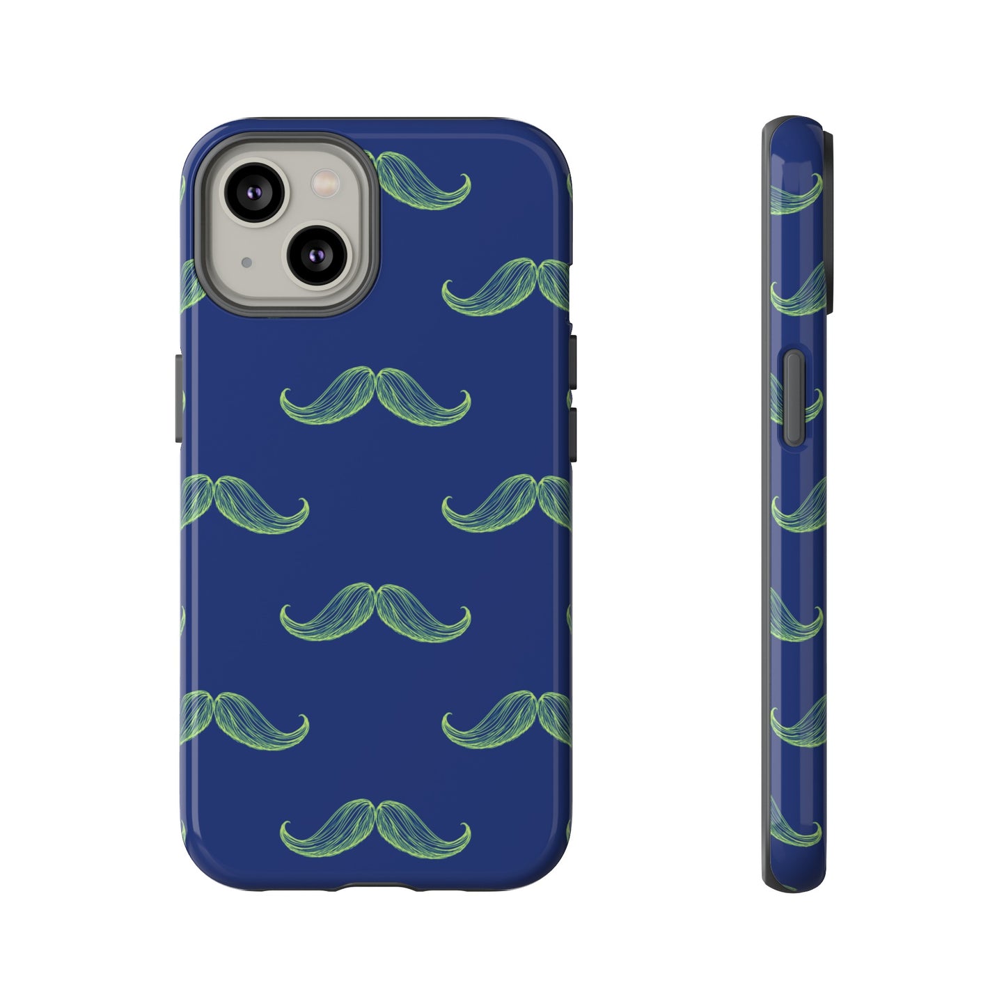 Blue 'Stache Tough Phone Case