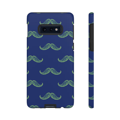 Blue 'Stache Tough Phone Case