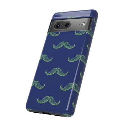 Blue 'Stache Tough Phone Case