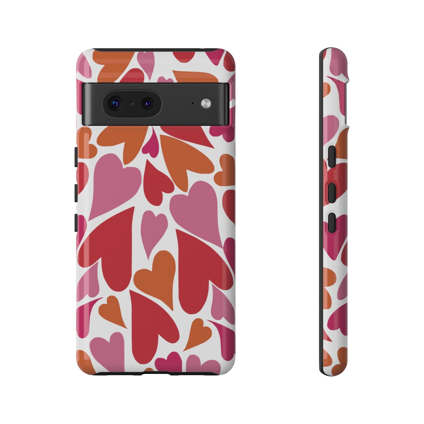 Heart Charmer on White | Tough Phone Case