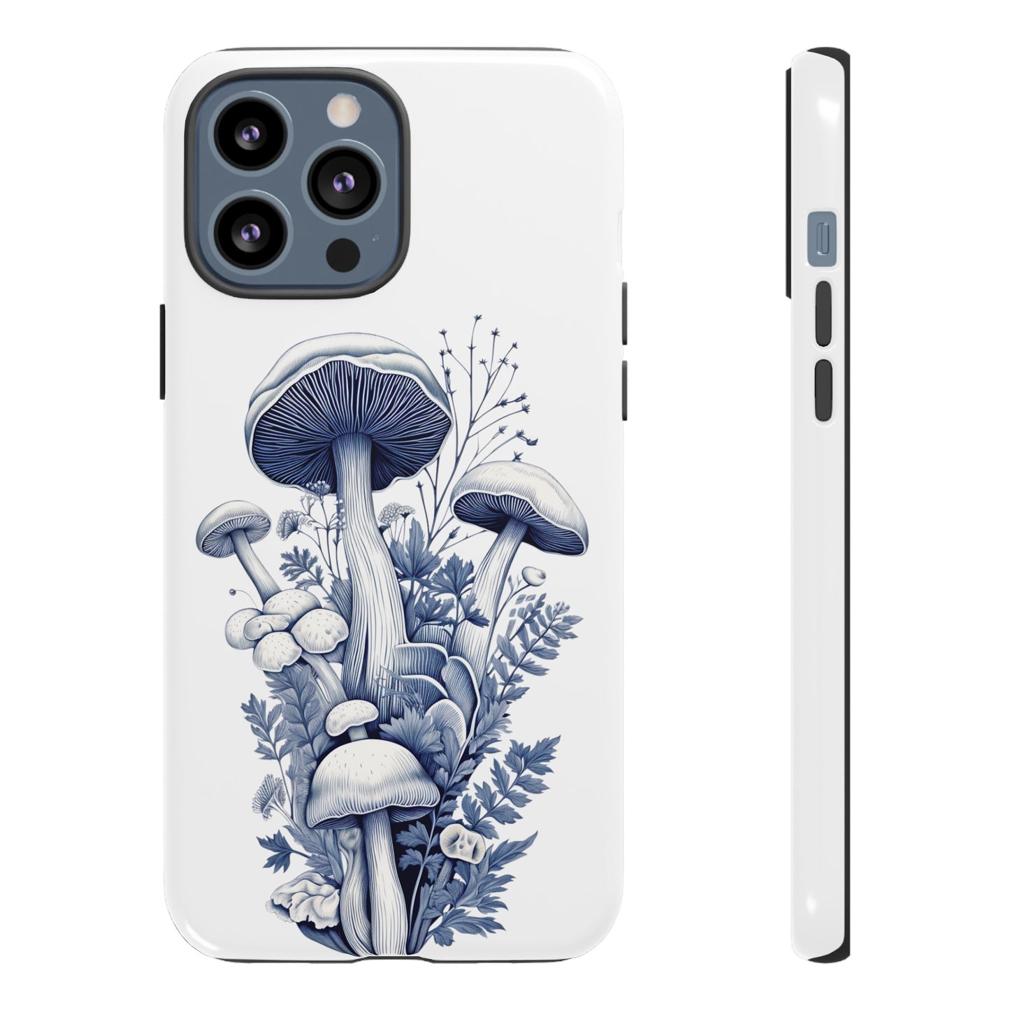 Blue Mushrooms | Tough Phone Case