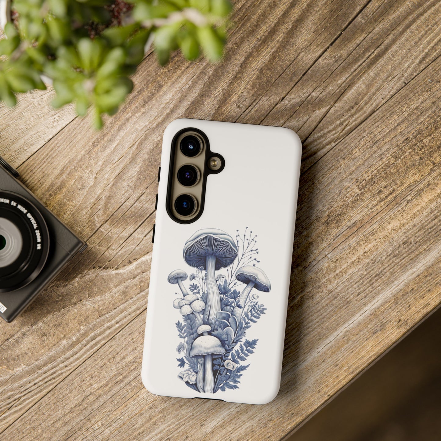 Blue Mushrooms | Tough Phone Case