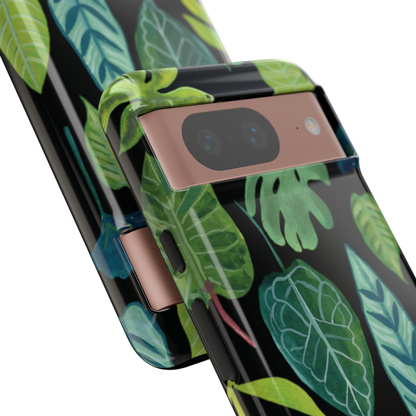 Leaves on Black | Tough Phone Case