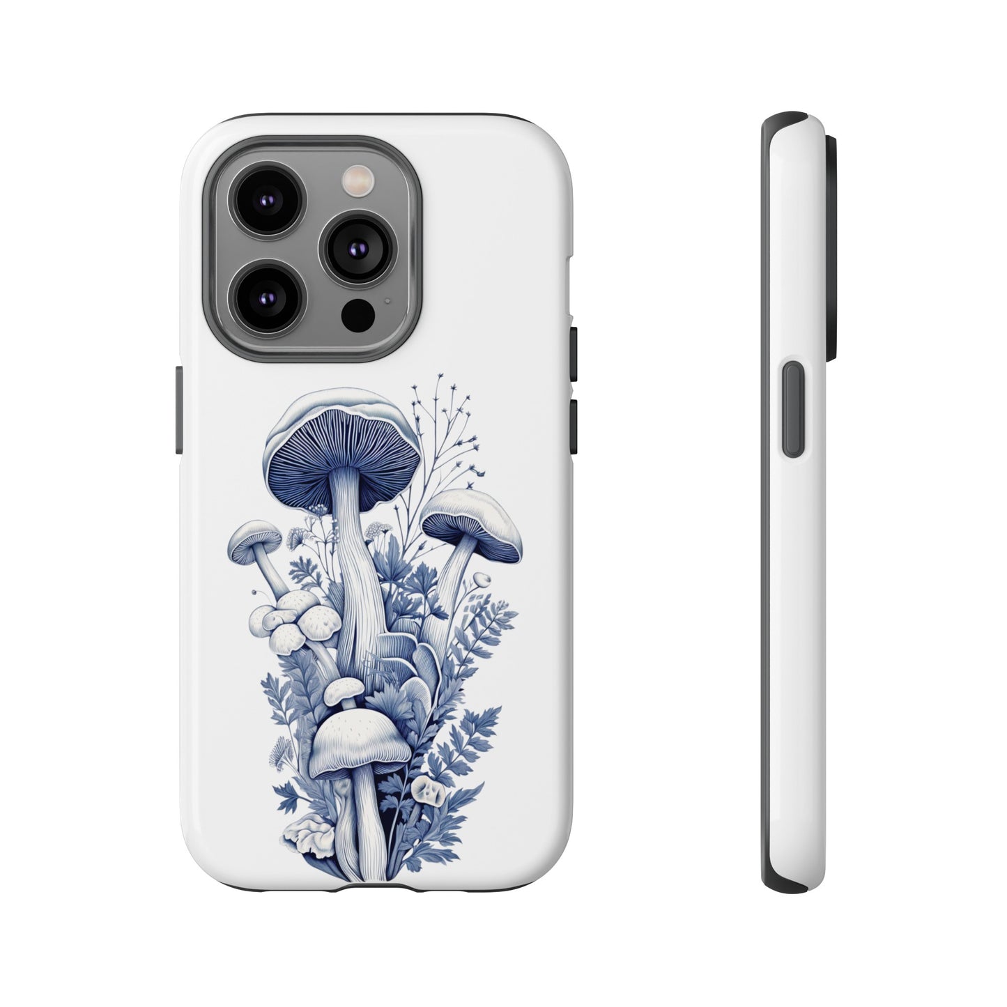 Blue Mushrooms | Tough Phone Case