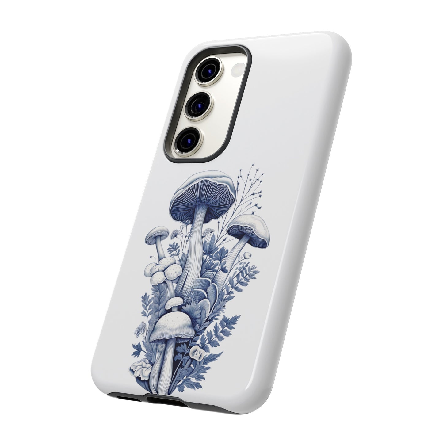 Blue Mushrooms | Tough Phone Case