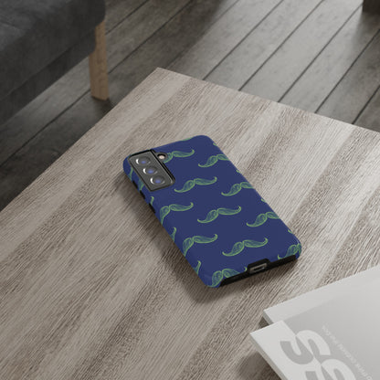 Blue 'Stache Tough Phone Case