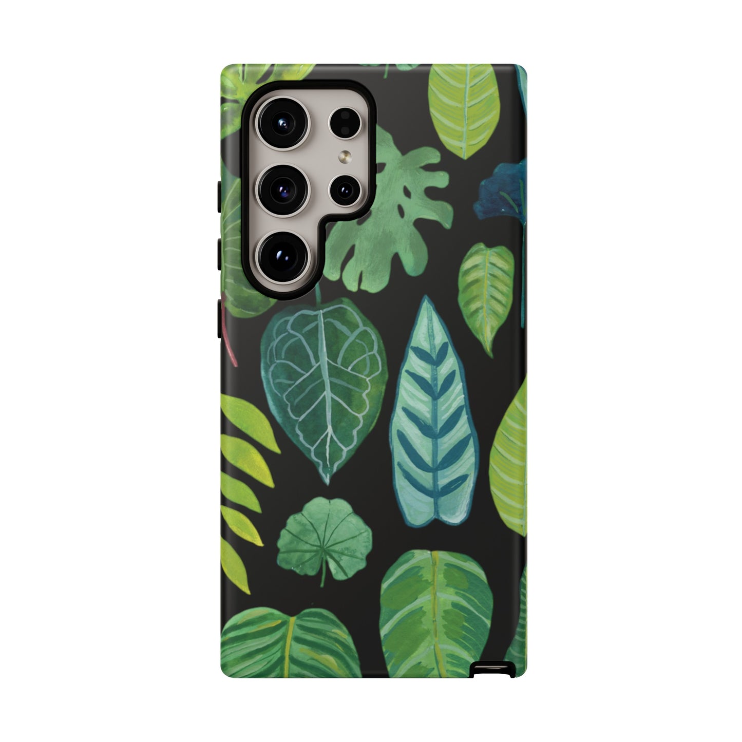 Leaves on Black | Tough Phone Case