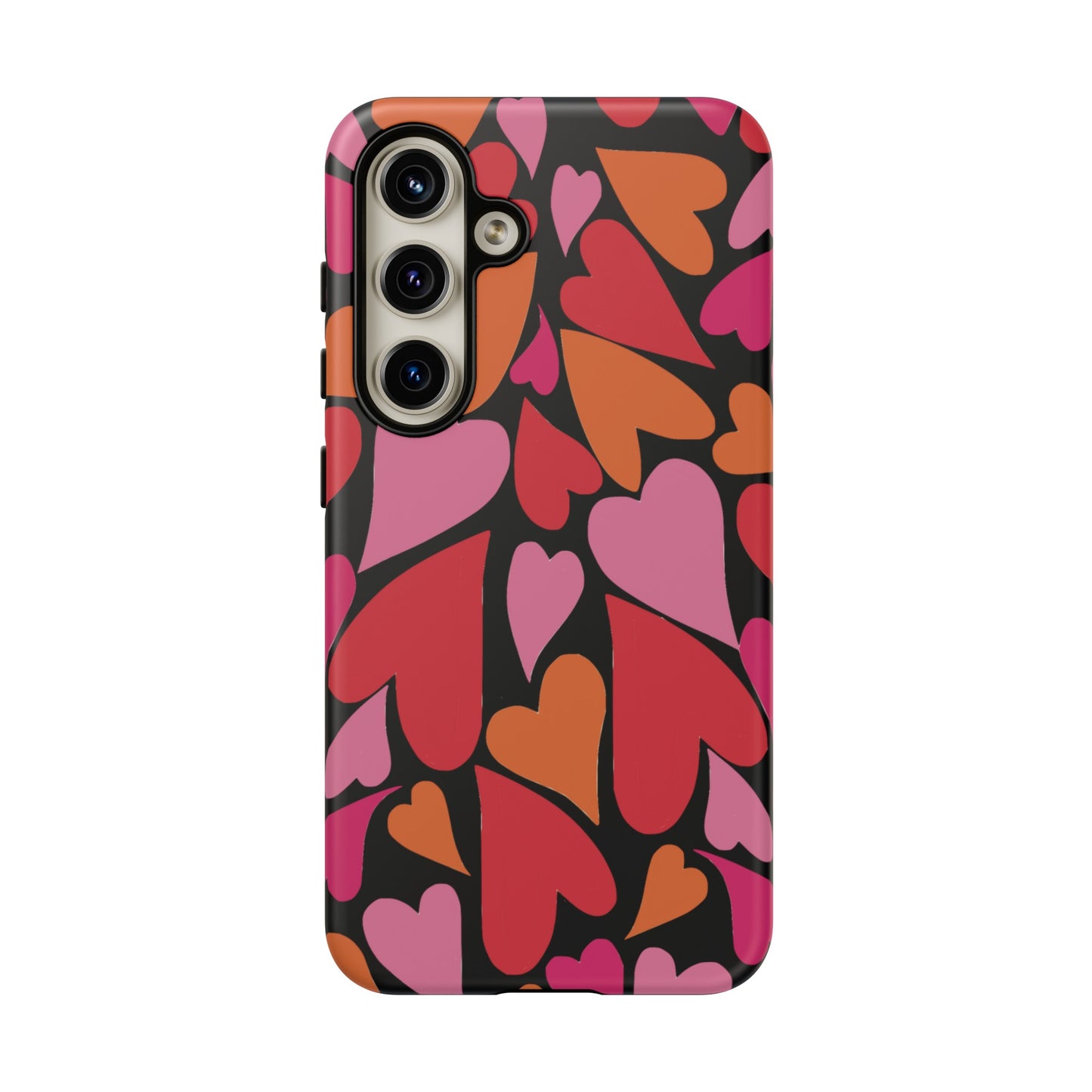 Heart Charmer on Black | Tough Phone Case