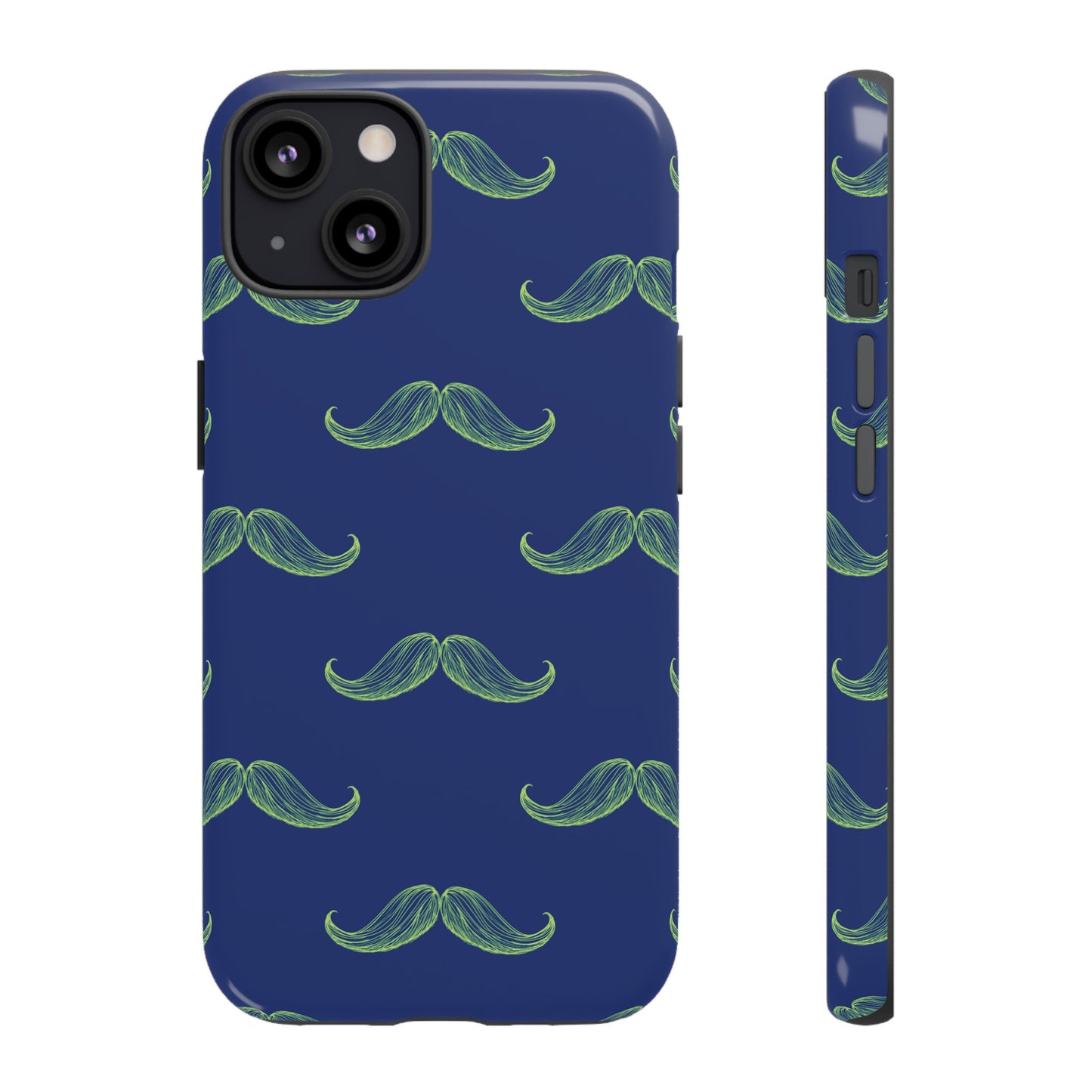 Blue 'Stache Tough Phone Case