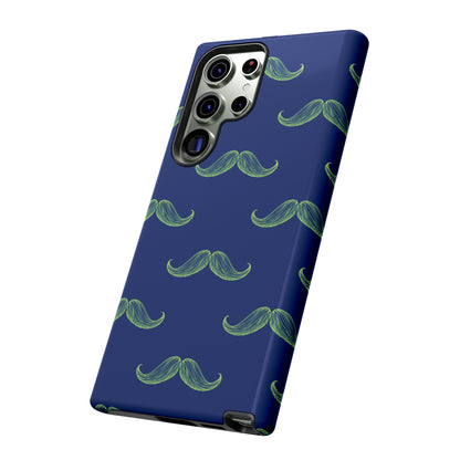 Blue 'Stache Tough Phone Case