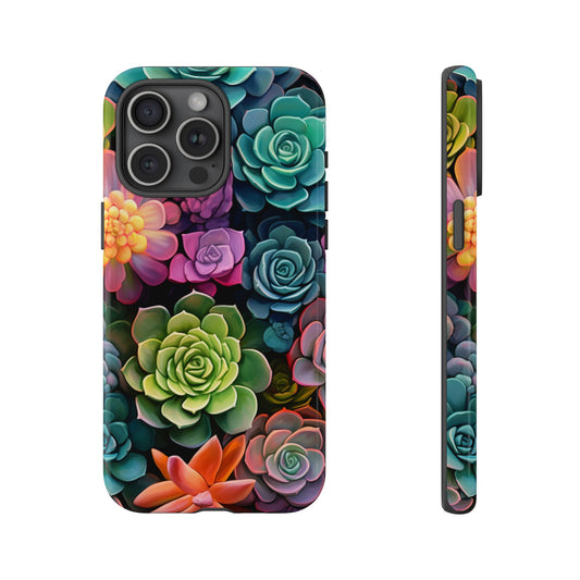 Colorful Succulents Tough Phone Case