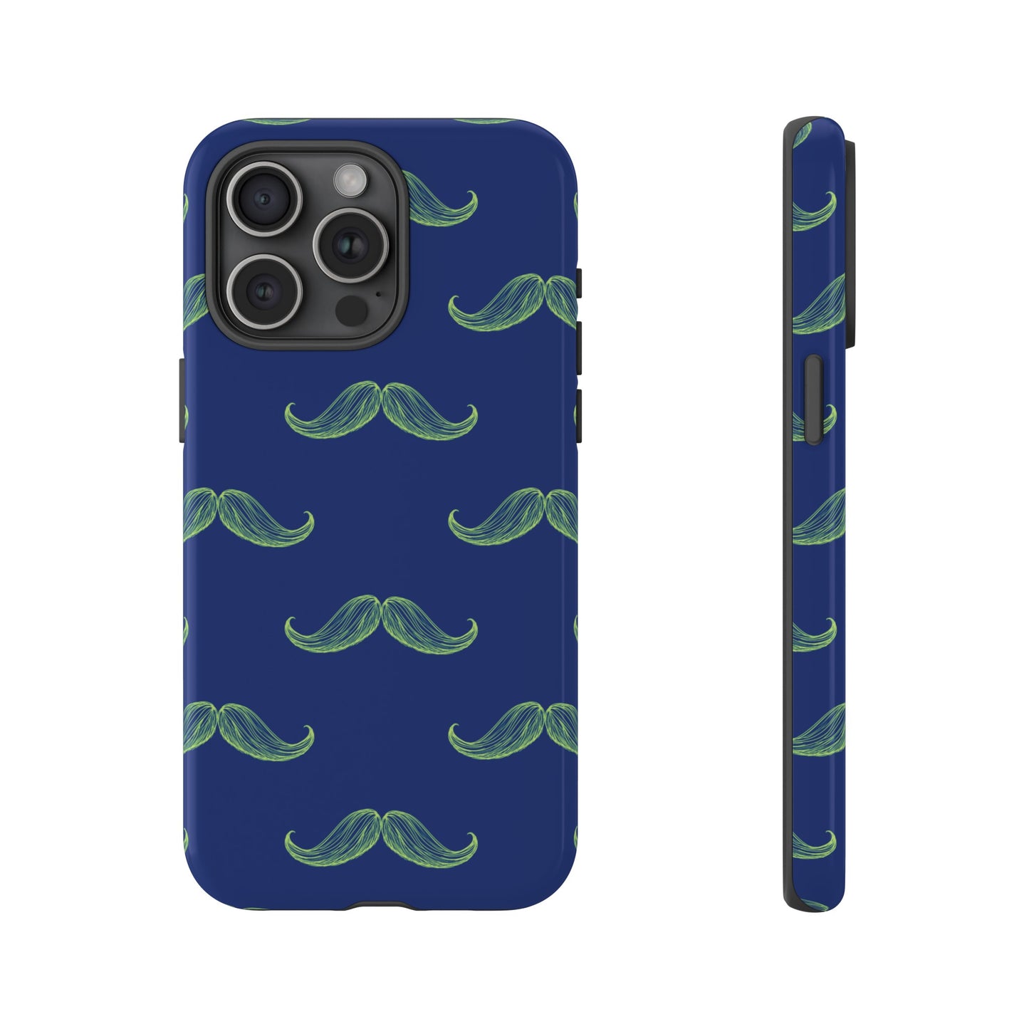 Blue 'Stache Tough Phone Case