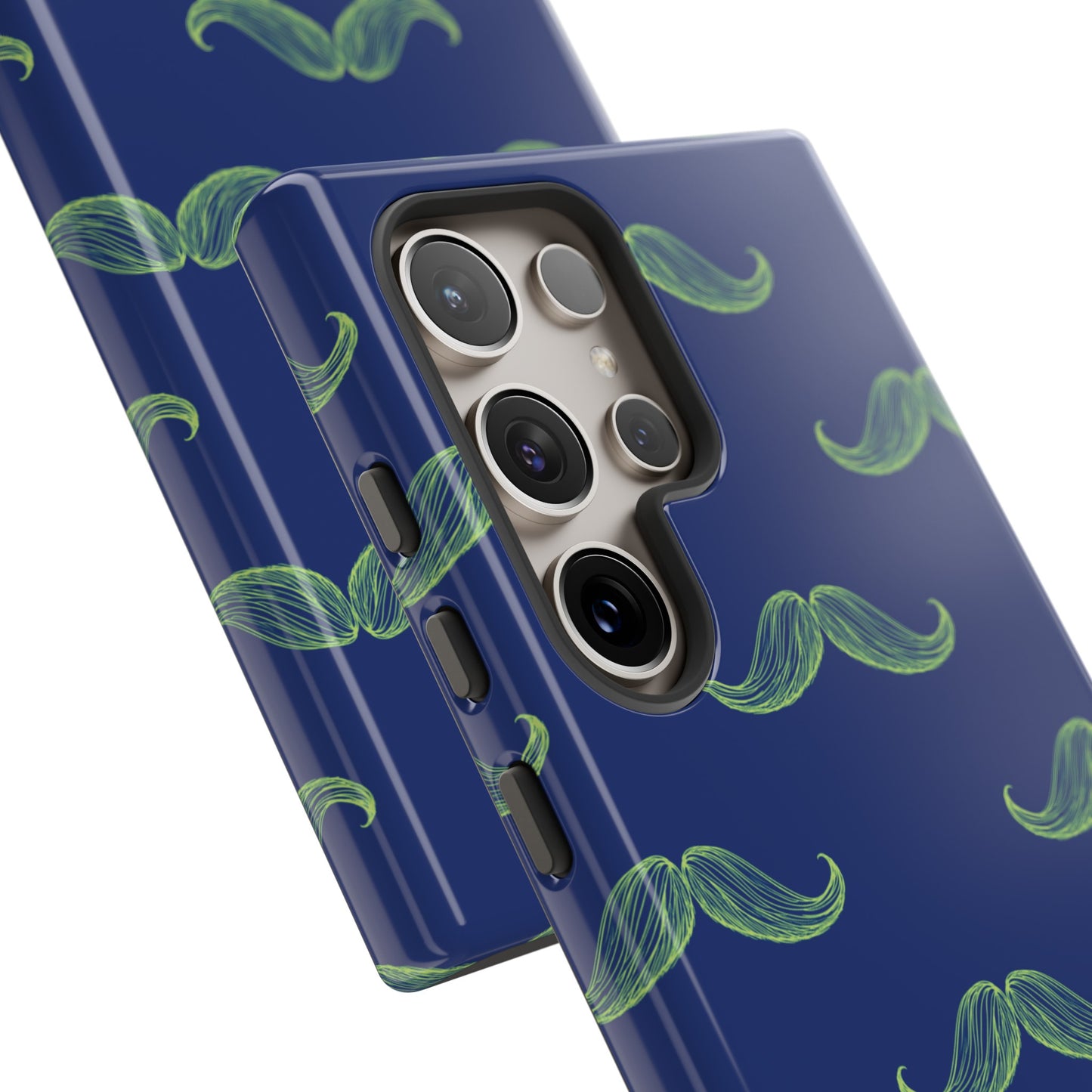 Blue 'Stache Tough Phone Case