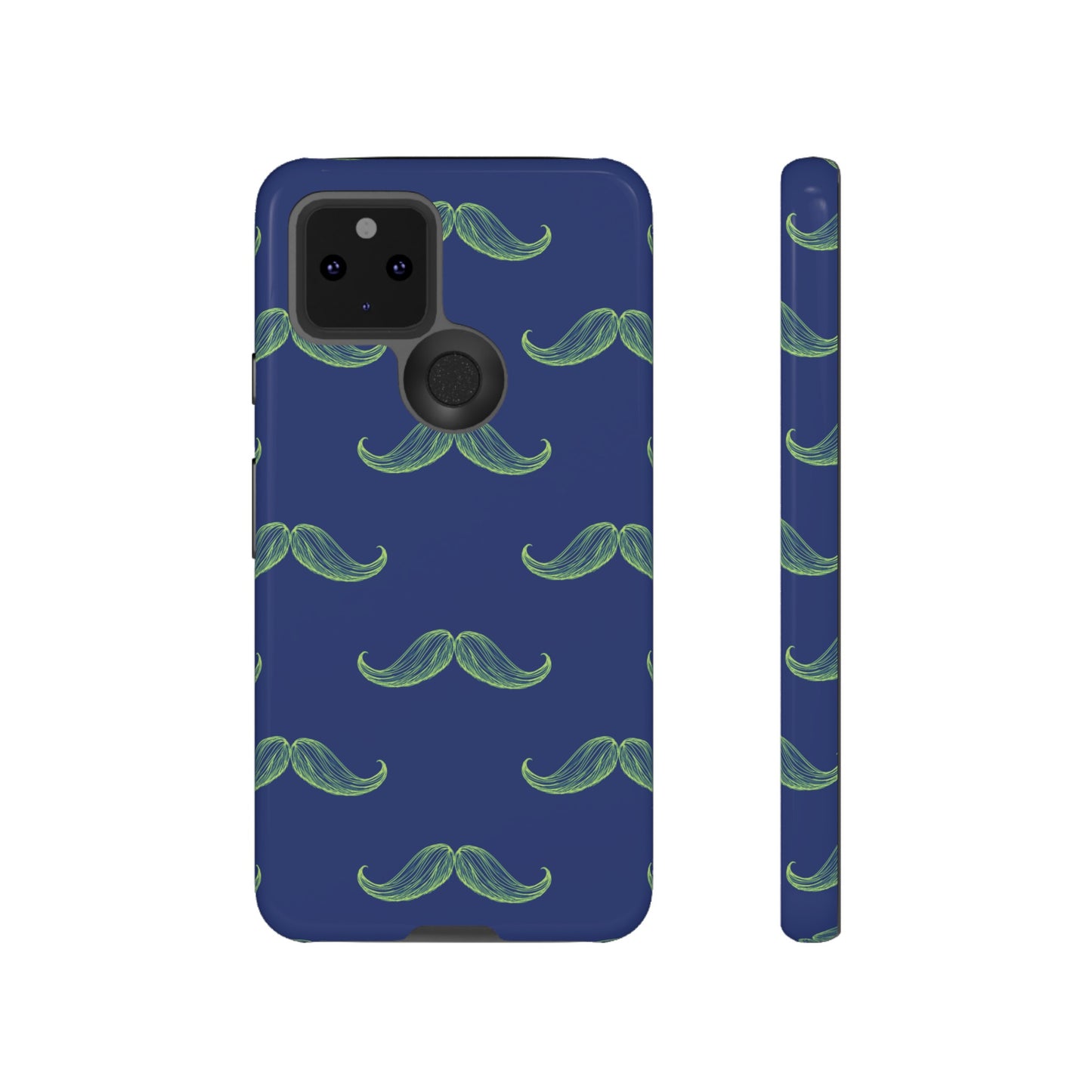 Blue 'Stache Tough Phone Case