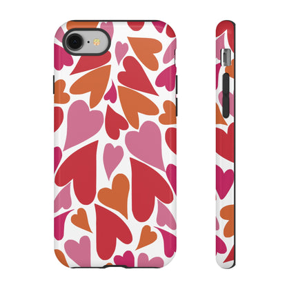 Heart Charmer on White | Tough Phone Case