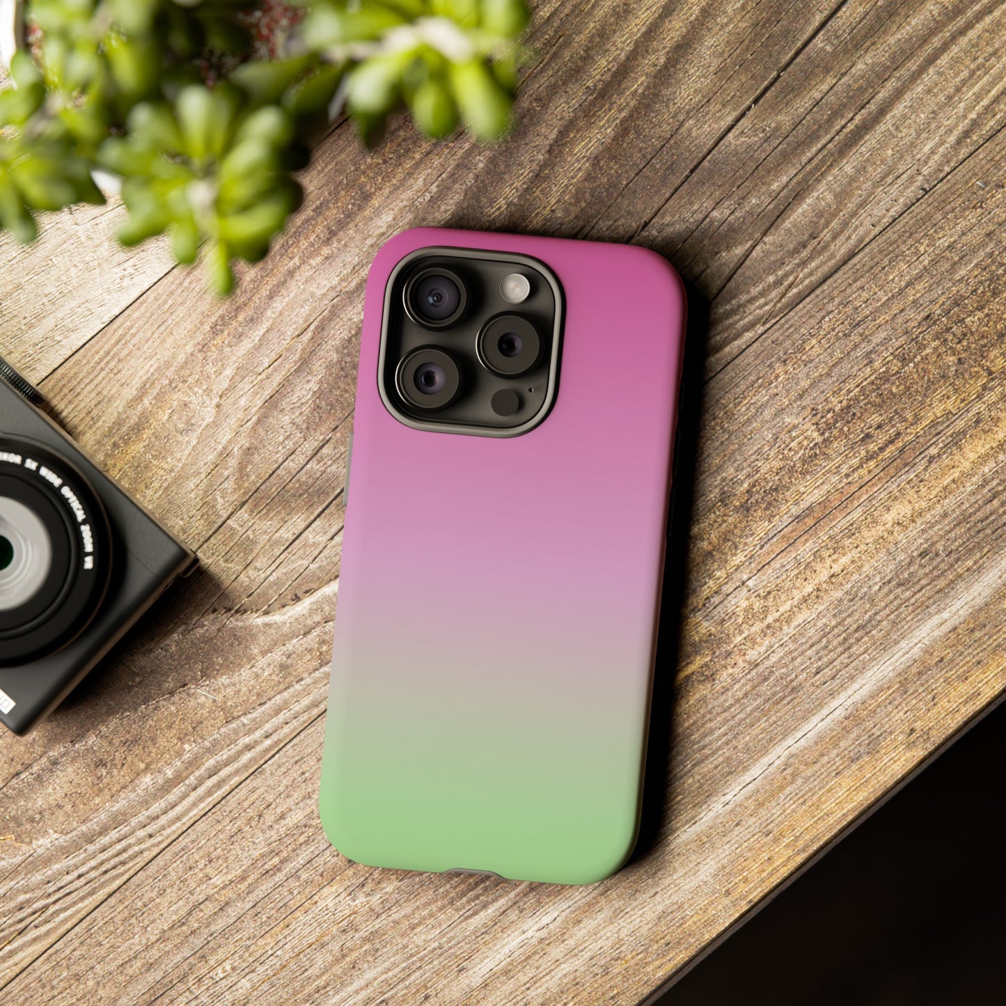 Pink to Green | Tough Phone Case