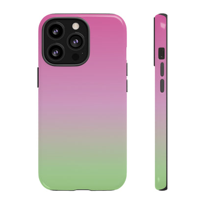 Pink to Green | Tough Phone Case