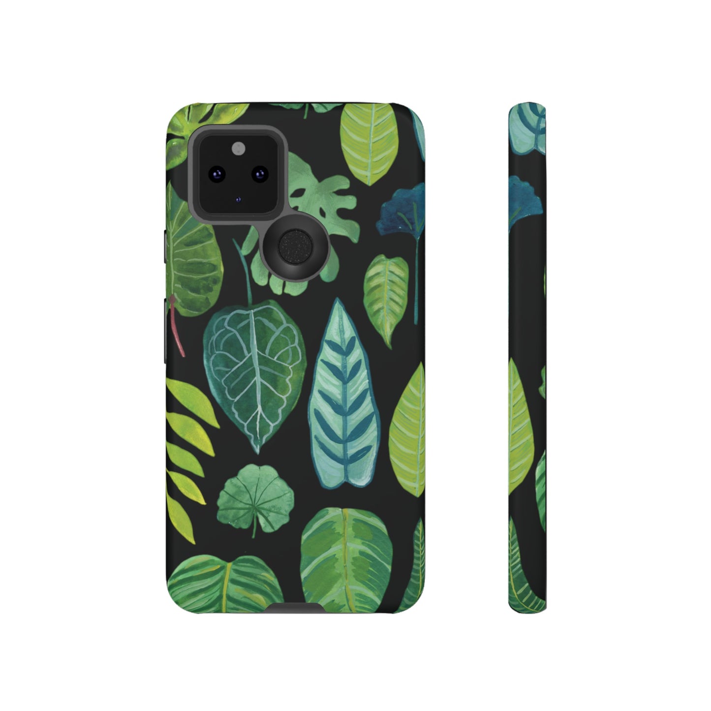 Leaves on Black | Tough Phone Case