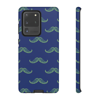 Blue 'Stache Tough Phone Case