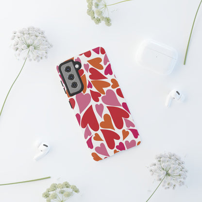 Heart Charmer on White | Tough Phone Case