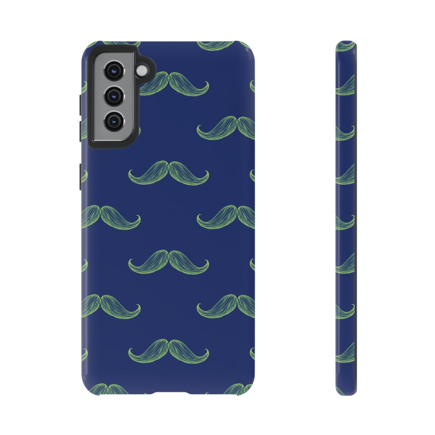 Blue 'Stache Tough Phone Case