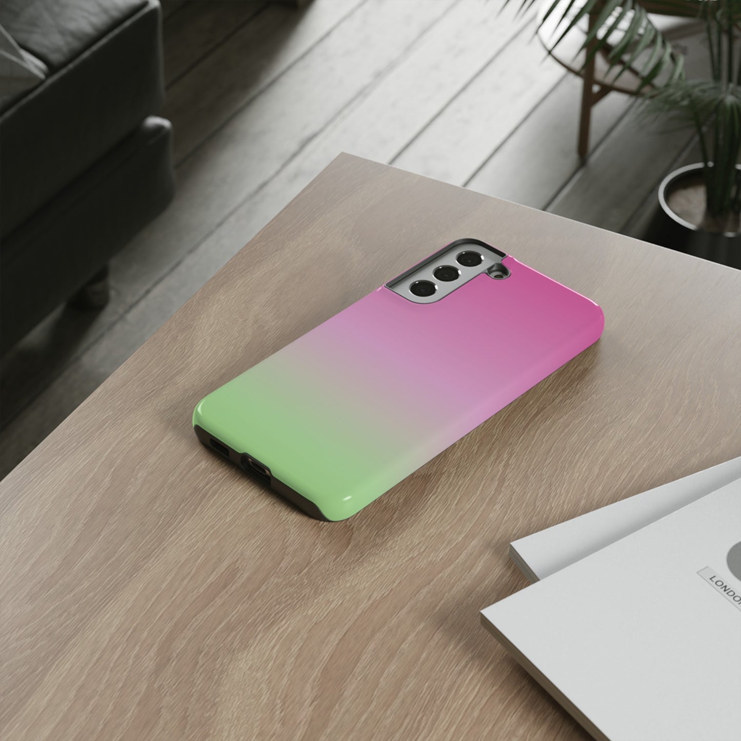 Pink to Green | Tough Phone Case