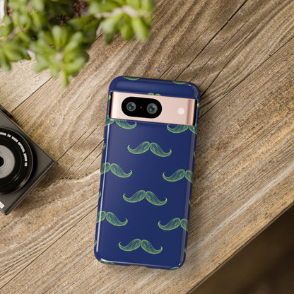 Blue 'Stache Tough Phone Case