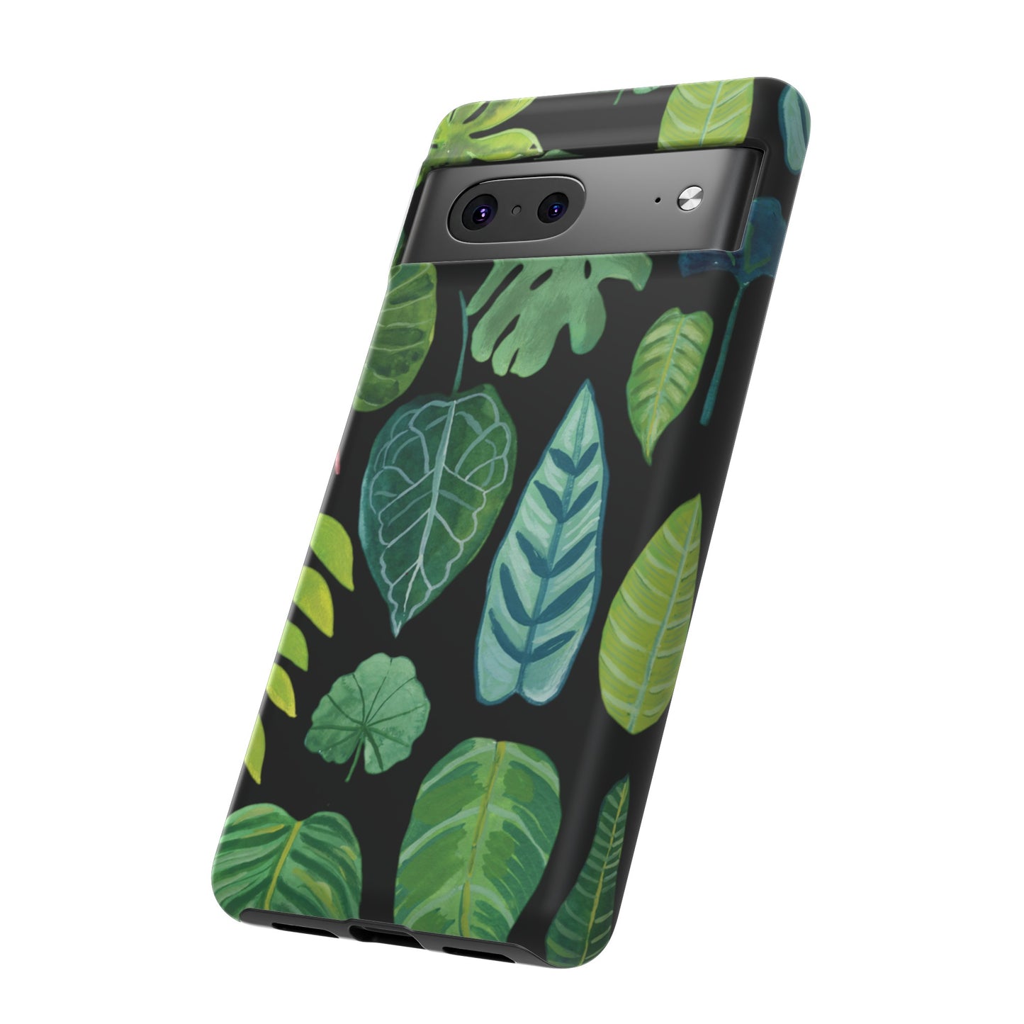 Leaves on Black | Tough Phone Case