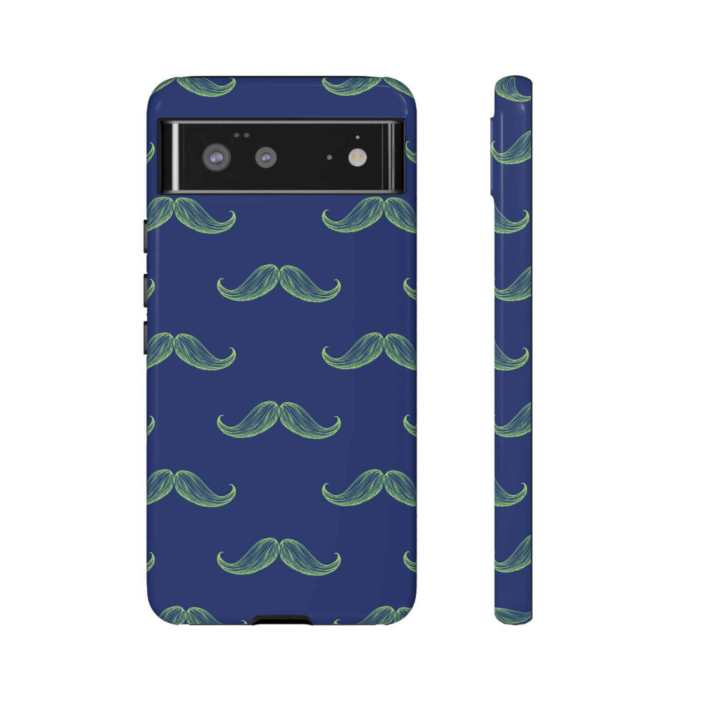 Blue 'Stache Tough Phone Case