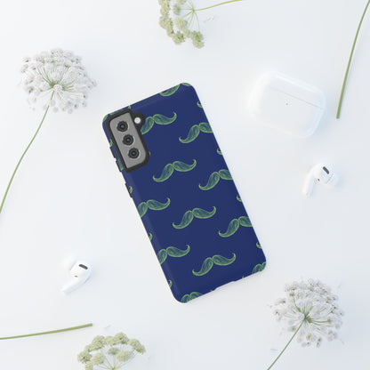 Blue 'Stache Tough Phone Case