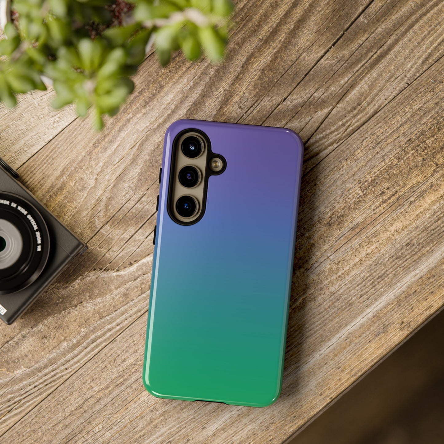 Purple to Green | Tough Phone Case