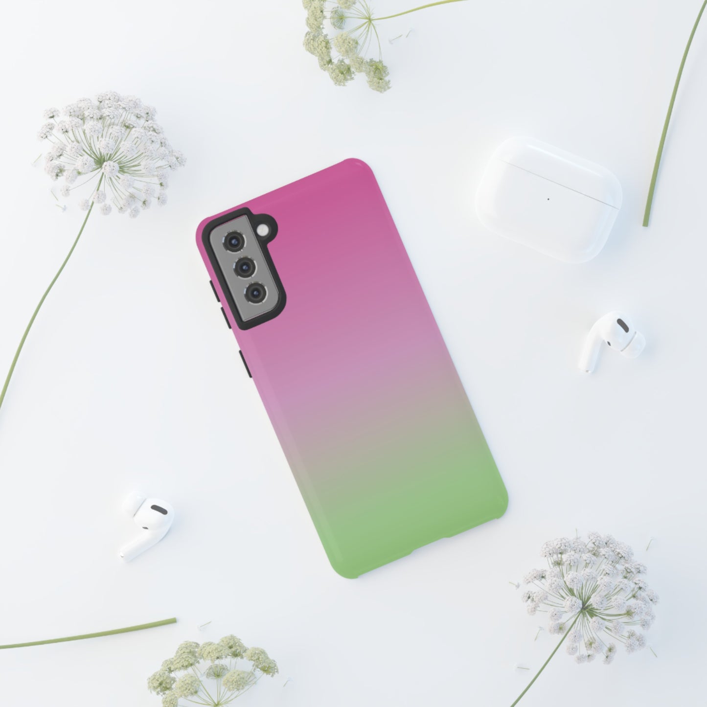 Pink to Green | Tough Phone Case