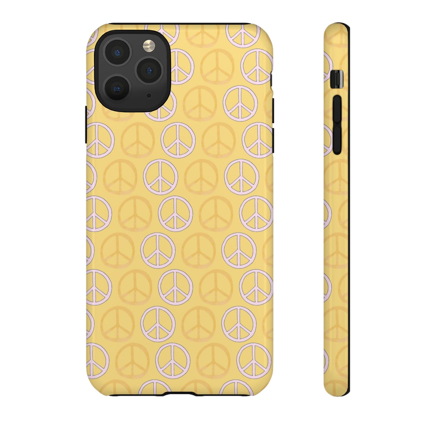 Peace on Yellow | Tough Phone Case
