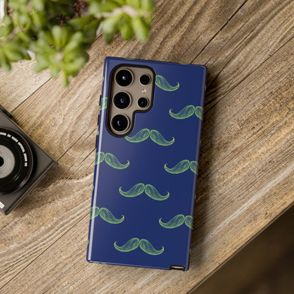 Blue 'Stache Tough Phone Case