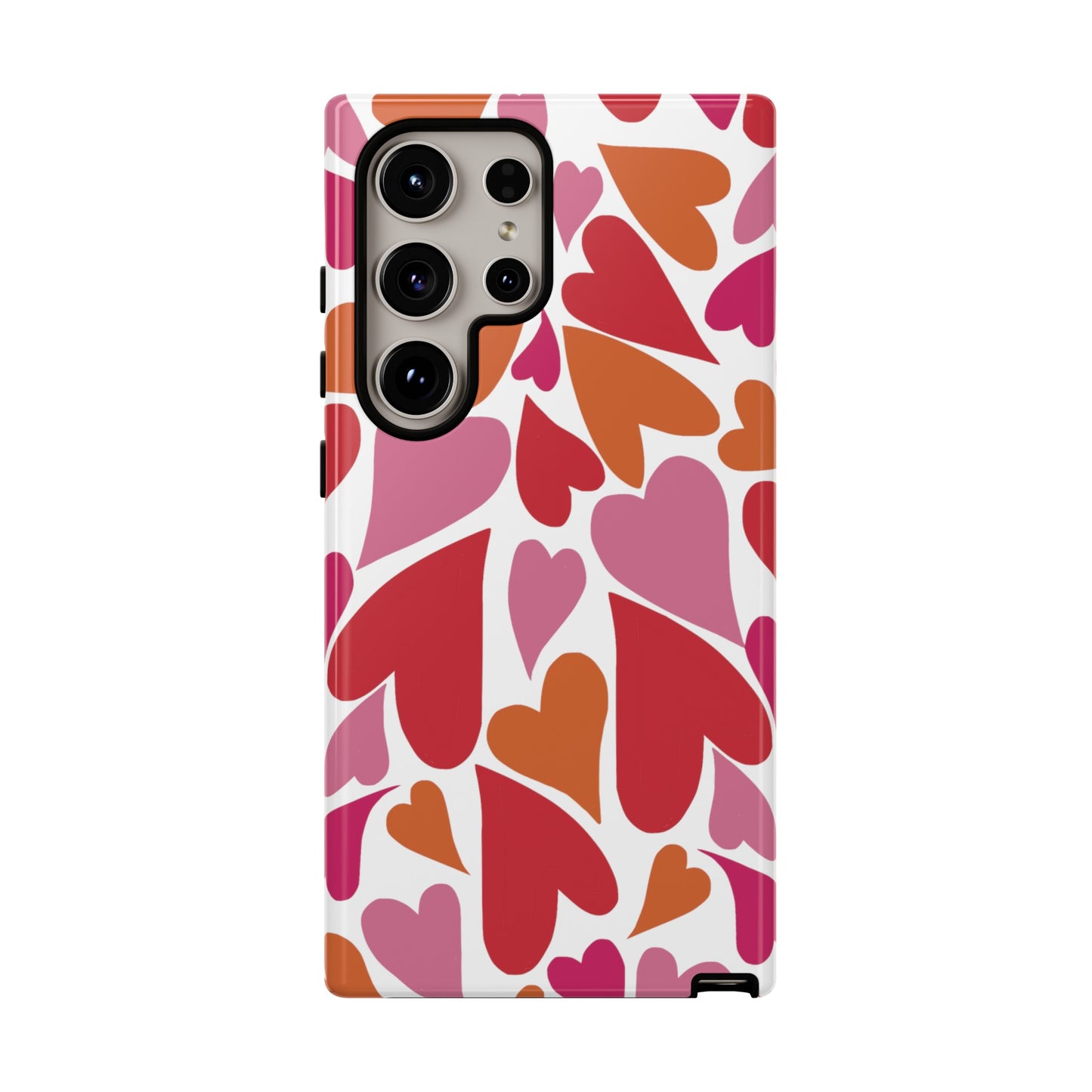 Heart Charmer on White | Tough Phone Case