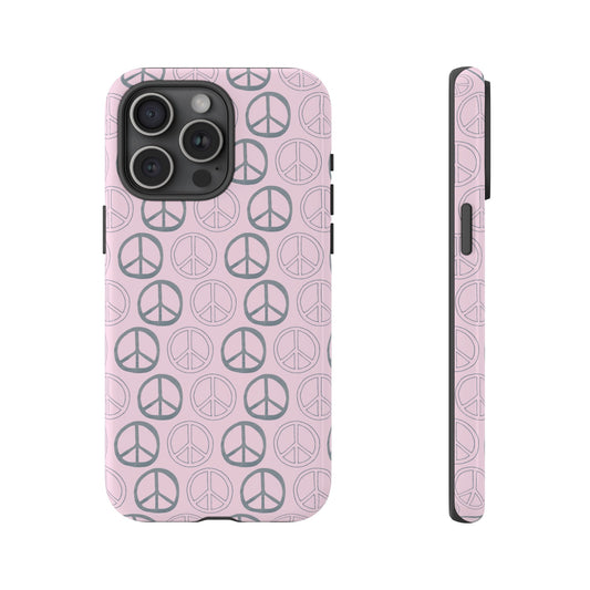 Peace on Pink | Tough Phone Case