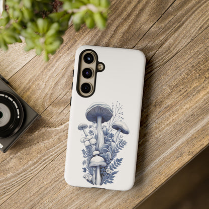 Blue Mushrooms | Tough Phone Case