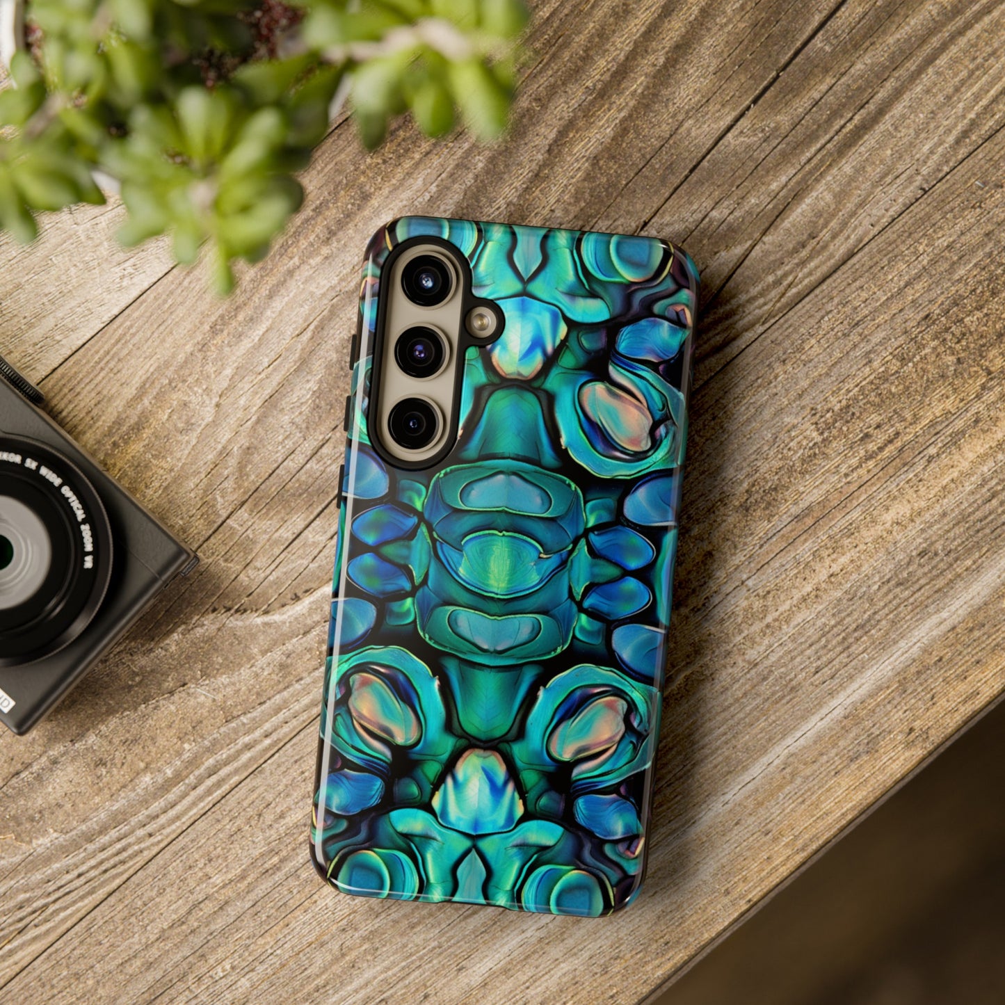 Abalone Greens Tough Phone Case