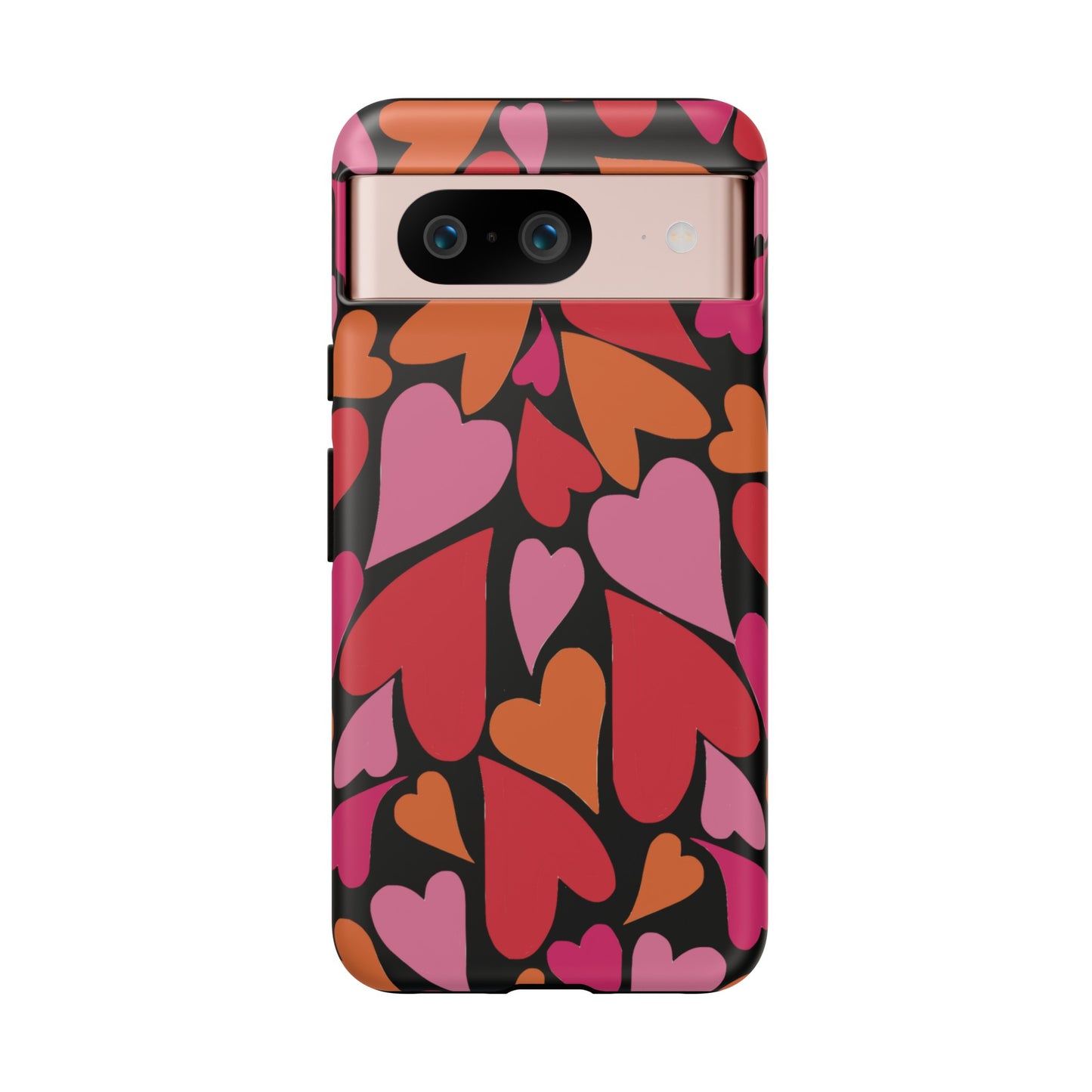 Heart Charmer on Black | Tough Phone Case